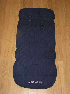 £40 • Buy Maclaren Major Elite Seat Liner In Navy Blue