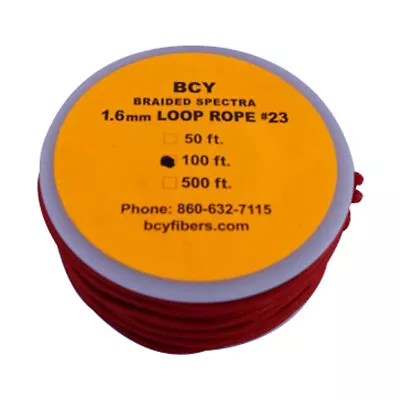 BCY 23 D-Loop Material Red 100 Ft. • $48.66