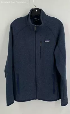 Patagonia Mens Blue Better Sweater Long Sleeve Pockets Full Zip Jacket Medium • $44.99