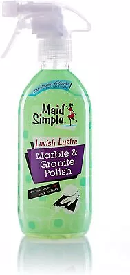 Marble Granite Quartz Polish Spray Maid Simple 500ml Smear Free Lemon Fragrance • £8.19