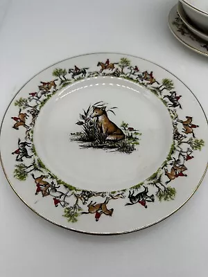 Tally Ho Pattern Towle Dessert Plate Maddock England 8” Diameter Equestrian • $18