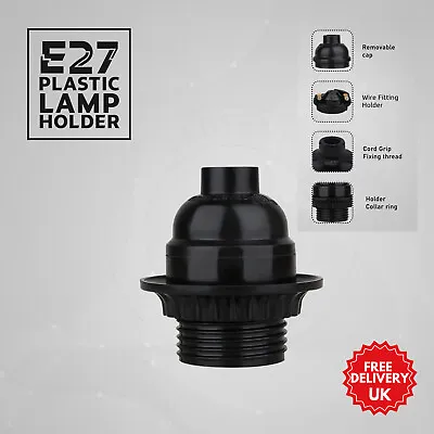 E27 Pendant Fitting In Bulb Holder Socket Edison Screw For Lamp Base Holders • £4.75