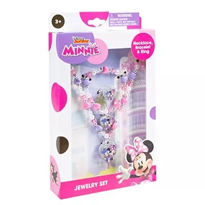 Minnie Mouse Girls Jewelry Set 3 Piece|Kids Jewelry Set With Beaded Necklace ... • $18.97