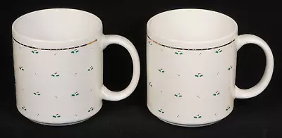 527-C506-3E20 MICHEL & COMPANY Japan Christmas Theme Coffee Mug X 2 • $11.77