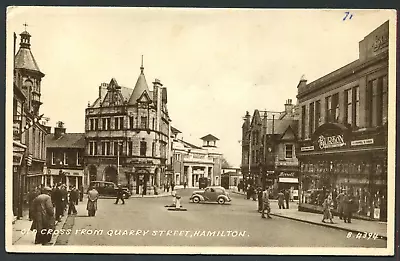 Hamilton Lanarkshire - The Cross From Quarry Street C1950 (R4314) • £3.85