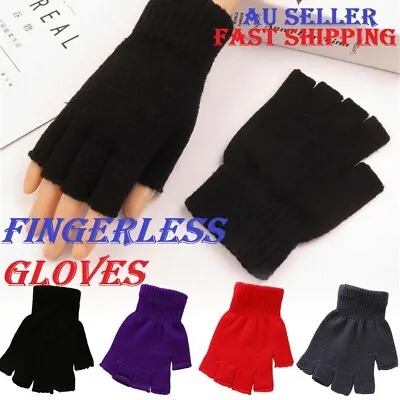 Women Men Fashion New Hot Selling Knit Fashion Winter Fingerless Gloves *aus* • $5.50