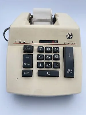 Vintage Sears Tower Electric Adding Machine Model 603-58200 No Manual Works! • $28