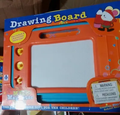 Magnetic Drawing Board Toy For Kids Orange • $12.90
