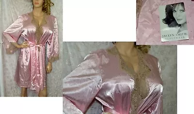 VTG Pink Satin Robe Peignoir Large NWT • $29