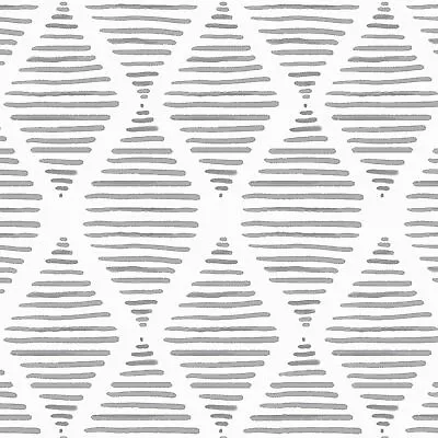 White And Black Peel And Stick Wallpaper Modern Black Stripe Contact Paper Te... • $12.75