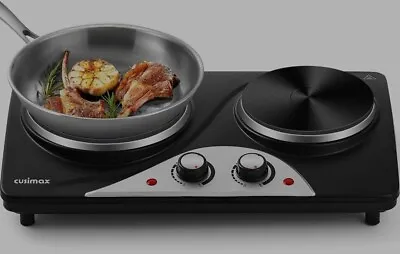 CUSIMAX Electric Hobs 2500W Electric Hot Plates For Cooking Portable Hob... • £40