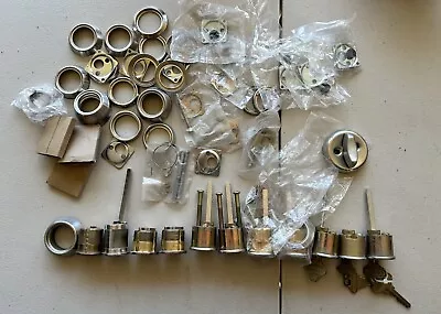 LOCKSMITH LOT 11 Mortise Cylinders Schlage Corbin Russwin Kwikset And Misc Parts • $39.99