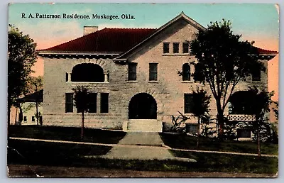 Postcard Muskogee OK R.A. Patterson Residence • $5.95