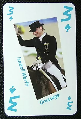 1 X Playing Card London 2012 Olympic Legends Isabell Werth Dressage 3 Spades • £2.19