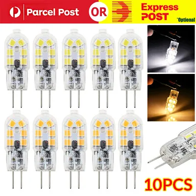10pcs G4 12LED Light Bulbs DC 12V Dimmable Cool/Warm White 2835 LED Replacment • $9.42