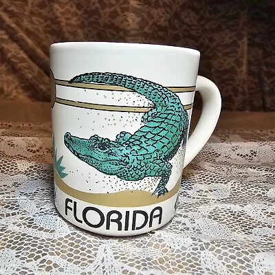 Vintage FLORIDA Panama City Beach  Coffee Mug Cup Alligator • $9.95