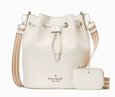 New Kate Spade Rosie Bucket Bag Pebble Leather Parchment Multi • $139.90