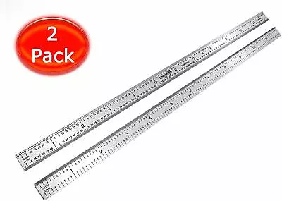 Benchmark Tools 2ea 12  5R Flexible Machinist Ruler Grad Brushed Stainless Steel • $10.99