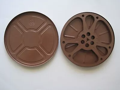 8mm Metal 400 Foot GOLDBERG BROS Take-up Reel In VG Condition W/Film Can • $9.98