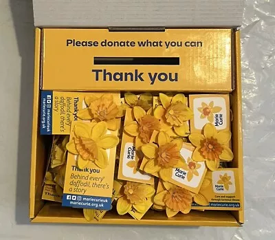 Marie Curie Daffodil Appeal Charity Pin Badge. Box Of 50 • £30