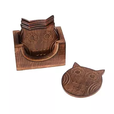 £15.49 • Buy Sass & Belle Wooden Owl Coasters - Set Of 6
