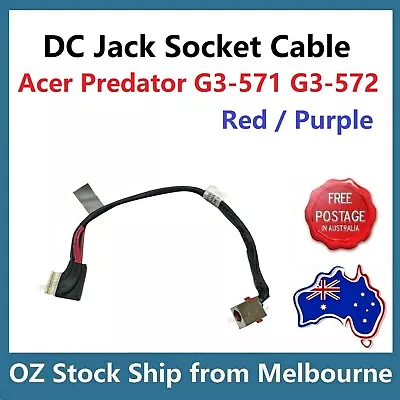 DC Jack Power Socket Cable Acer Predator G3 571 572 G3-571 G3-572 Red 8 Pin • $27
