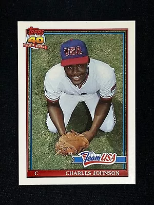 1991 Topps Traded Charles Johnson 61T Rookie Baseball Card RC Florida Marlins • $1.99