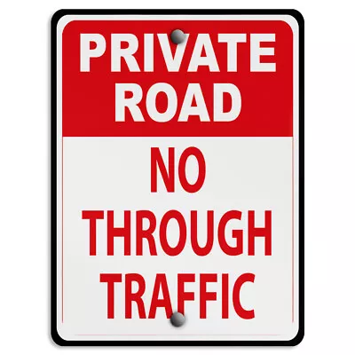 Aluminum Vertical Metal Sign Private Drive D Road Weatherproof Street • $28.99