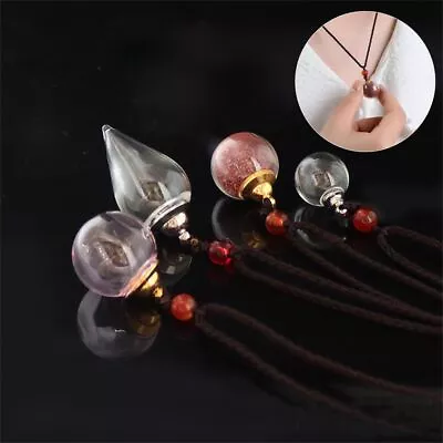 $3.44 • Buy Water Drop Oil Diffuser Vial Necklace Perfume Bottle Pendant Jewelry Gift