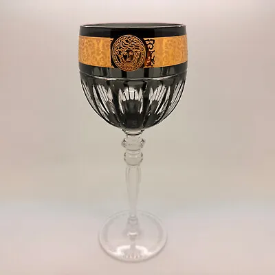 VERSACE Gala Prestige Grey Medusa RED WINE New In Box Crystal Rosenthal • $299