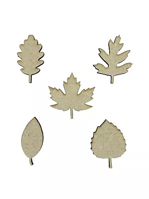 20x Mixed Leaves Leaf Oak Maple 3cm Wood Craft Embelishments Laser Cut Shape MDF • £3.15