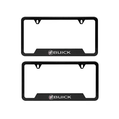 2PCS BUICK Aluminum Carbon Fiber Look License Plate Frame • $17.88
