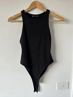 $10.50 • Buy Zara Black Halter Bodysuit Small