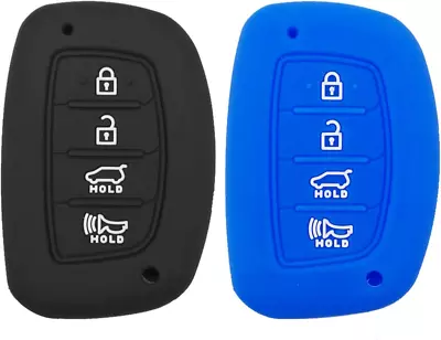 2Pcs Rubber 4 Buttons Smart Key Fob Remote Cover Case Protector Keyless Jacket F • $23.63