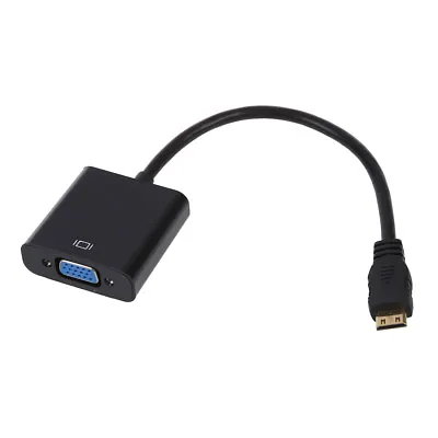1080P Mini HDMI Male To VGA Female Video Converter Adapter Cable For Camera HDTV • $3.99