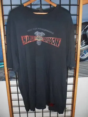 NOS Harley Davidson Mens Label Metal Potassium Wash Short Sleeve T-Shirt • $53.93