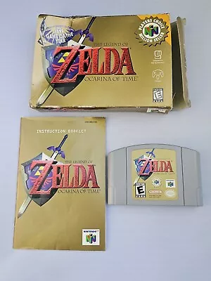 Nintendo 64 The Legend Of Zelda: Ocarina Of Time N64 Complete With Box & Manual • $94.99