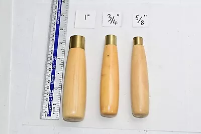 Boxwood Chisel Handles Brass Ferrules 3 Sizes 5/8” 3/4” And 1” Ferrule New • £8