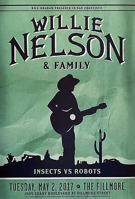 $21.82 • Buy Willie Nelson Concert Poster 2017 F-1485 Fillmore