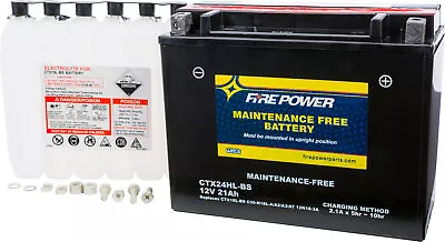 FP Maintenance Free 12V Battery YTX24HL-BS Kawasaki Vulcan 1500 96-99 • $112.46