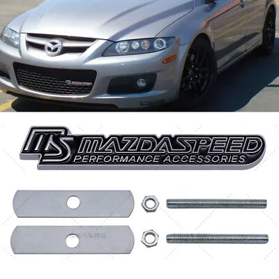  Metal Front Grille Emblem Badge Decals For Mazda MS MazdaSpeed Silver&Black • $13.99