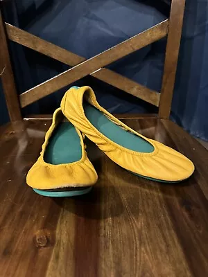 Tieks By Gavrieli Women’s Flat Ballet Leather Shoes Size 8- Mustard Yellow • $31