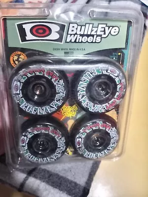 NOS BullzEye Voodoo Series Head Hunters 72mm 85A Inline Skate Wheels • $4.99