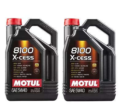 Motul 8100 X-CESS 5W40 - 10 Liters - Fully Synthetic Engine Motor Oil (2 X 5L) • $84.95