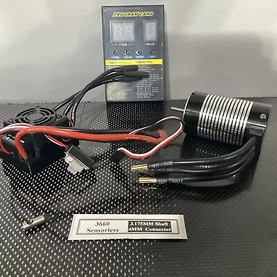 WP-10BL50 3660 3500KV 50A Brushless ESC Motor Combo System For 1/10 RC Car Truck • $59.95