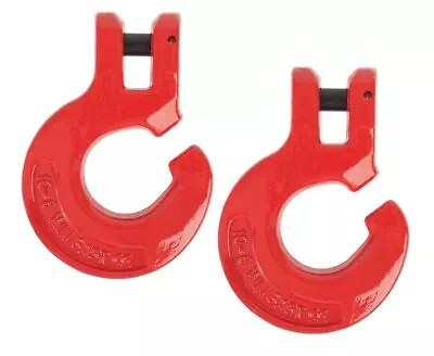(2 Pack) Logging Chain Choker Hook - 3/8  Hook Size 3.15 Tons 6900 Lbs WLL-Red • $29.99
