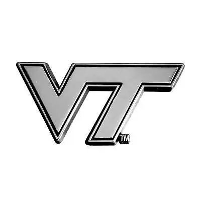 Virginia Tech University Official NCAA Solid Metal Chrome Plated Auto Emblem • $19.99