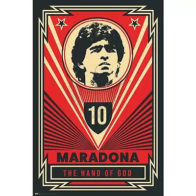 Diego Maradona Poster The Hand Of God 61 X 91.5 Cm Poster Mural Wall Decoration Decor • £12.32