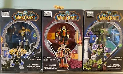 Mega Bloks World Of Warcraft Ironoak Valoren Colton NEW 3 Mini Figures • $28