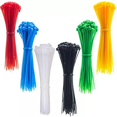 4 Inch Thin Zip Ties Tying Length 2.8  120pcs Clear Nylon Cable Ties 6 Multi-... • $11.93